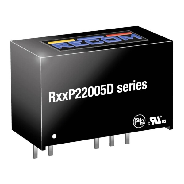 RECOM R05P22005D DC / DC menič napätia 5 V -5 V, 20 V -0.2 A 2 W Počet výstupov: 2 x; R05P22005D