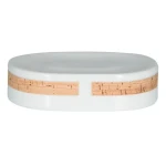 Spirella TUBE Nature mydlenka biela / porcelán / korok (7610583182272)