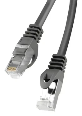 Lanberg CAT6 FTP 0,25 m čierna / Patch kábel / RJ45-RJ45 / Fluke Passed (PCF6-10CC-0025-BK)