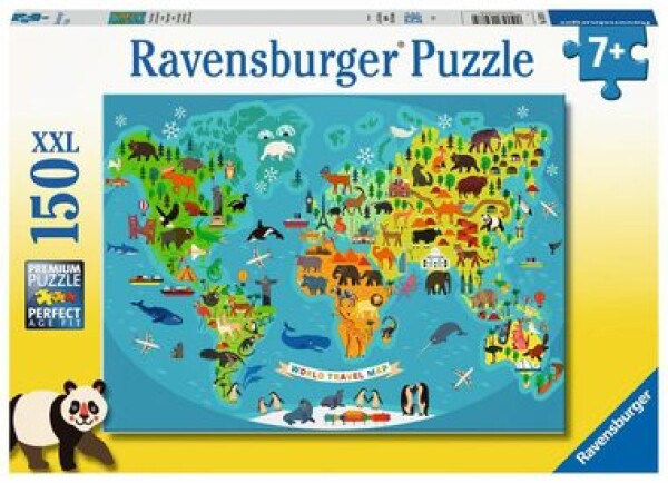 Ravensburger Zvieracia svetová mapa