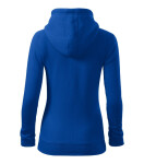 Trendy mikina na zips ženy kráľovská modrá 2XL