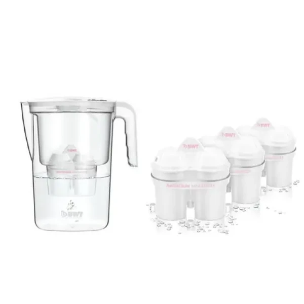 BWT VIDA biela + 3x filter / Filtračná kanvica na vodu / 2,6 l / mechanický ukazovateľ výmeny (9022001905017)