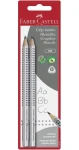 Faber-Castell Jumbo Grip Grafitová ceruzka - HB strieborná 2 ks (111992)