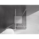 MEXEN/S - Velár sprchovací kút, posuvné dvere 90 x 90, grafit, chróm 871-090-090-41-01