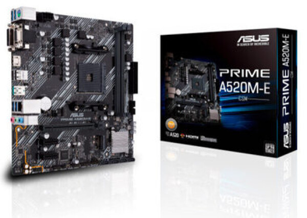 ASUS PRIME A520M-E/CSM / A520 / 2x DDR4 / PCIEx16 / 1GLAN / mATX (90MB1510-M0EAYC)