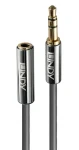 Lindy Cromo antracitová / Audio kábel / Predlžovací / Jack 3,5 mm / 2 m (35328)
