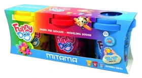 Mitama Funny Doo červená, modrá, žltá / Modelína / 3x120 g (63848)