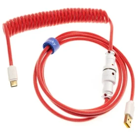 Ducky Premicord Apple Red kábel / USB-C - USB-A / 1.8m (DKCC-FRCNC1)