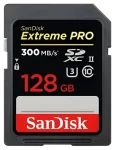 SanDisk Extreme PRO SDXC 128 GB / Pamäťová karta / Class 10 / UHS-II / U3 / V90 / čítanie: 300 MB/s / zápis: 300 MB/s (SDSDXDM-128G-GN4IN)