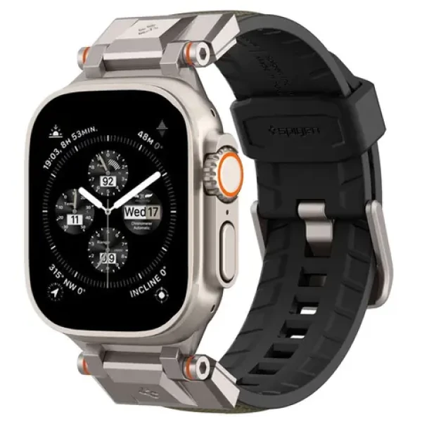 Spigen DuraPro Armor remienok pre Apple Watch Series 44/45/46/49 mm zelená (AMP09102)