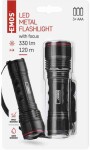 LED SVIETIDLO KOVOVÉ 330 lm - 3×AAA