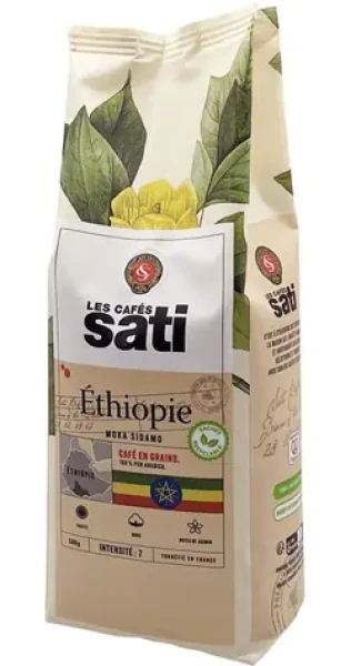 Les Cafés Sati Etiopia Moka Sidamo 500 g / Zrnková káva / 100% Arabica (100002128218)