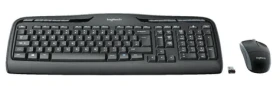 Logitech Wireless Desktop MK330 - UK / Klávesnica / Myš / USB / Čierna / UK verzia (920-003986)
