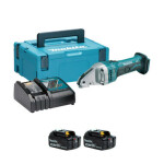 Makita DJS161RFJ / Aku nožnice na plech / 18V / 4.300 z-min / výkon až 1.6 mm / 2x 3.0 Ah (DJS161RFJ)