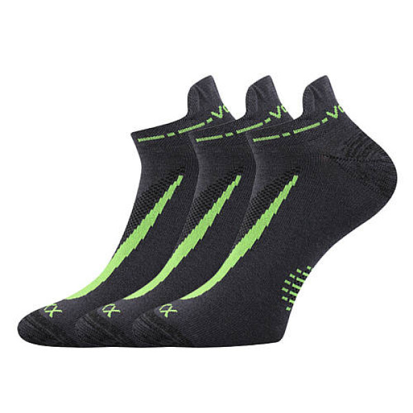VOXX Ponožky Rex 10 tmavo šedé 3 páry 35-38 113559