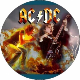 Jedlý papier logo AC/DC kapela 19,5 cm - Pictu Hap - Pictu Hap
