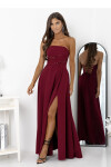 Dámske dlhé šaty model 222674 burgundy - With You 32
