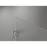 MEXEN/S - Lunar-B sprchové dvere krídlové ľavé 70, transparent, nikel kartáčovaný 832-070-000-97-00-L