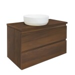 Kúpeľňová skrinka s krycou doskou SAT B-Way 99x50x45 cm orech mat BWAY2100NUTDESK BWAY2100NUTDESK