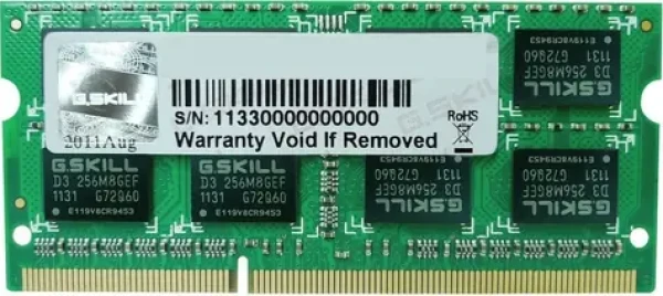 G.Skill 4GB (1x4GB) 1600MHz / SO-DIMM / DDR3L / CL9-9-9-28 / 1.35V (F3-1600C9S-4GSL)