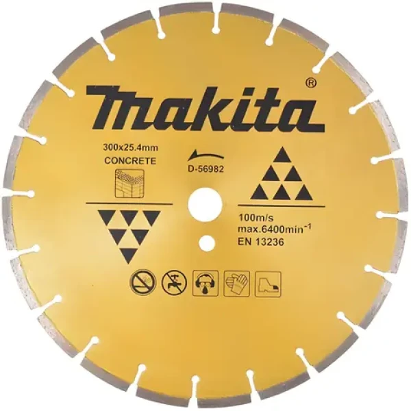Makita Diamantový rezný kotúč na betón / Rezný kotúč / 300 x 25,4 mm / segmentový / suché rezanie (D-56982)
