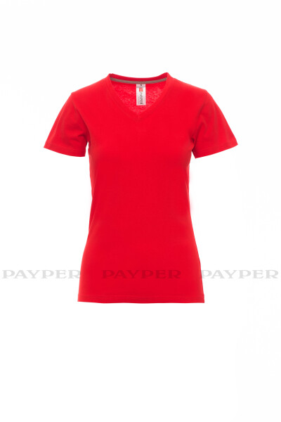 Dámske tričko Payper V-NECK LADY Farba: Červená, Veľkosť: S (000951002603000S)