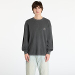 Tričko Carhartt WIP L/S Vista Waffle T-Shirt UNISEX Black Garment Dyed L