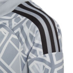 Detské brankárske tričko adidas Condivo 22 s dlhým rukávom, sivé HB1646 128CM