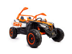 Mamido Mamido Elektrické autíčko Buggy Bumper 66 oranžové | 24V | 4x200W | EVA | LED | 2,4 Ghz | ECO koža