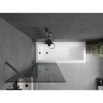 MEXEN/S - Next vaňová zástena FIX 70 x 150, grafit, grafit metal 895-070-000-00-40-95