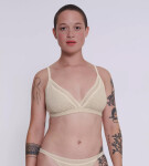 Dámske nohavičky GO Ribbed R Bralette - GRAY - St. béžová M013 - SLOGGI GRAY S