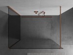 MEXEN/S - Kioto Sprchová zástena WALK-IN 120 x 120, transparent, meď kartáčovaná 800-120-212-65-00-120