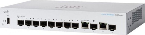 Cisco Cisco switch CBS350-8S-E-2G-EU, 8xGbE SFP, 2xGbE RJ45/SFP (CBS3508SE2GEURF)