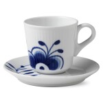 Royal Copenhagen Porcelánová šálka s podšálkou Blue Fluted Mega 90 ml
