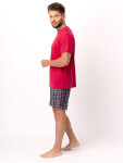 Pyžamo Kľúč MNS 453 A25 kr/r M-2XL červený grafit XL