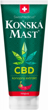 SWISSMEDICUS Konská masť s CBD hrejivá 200 ml