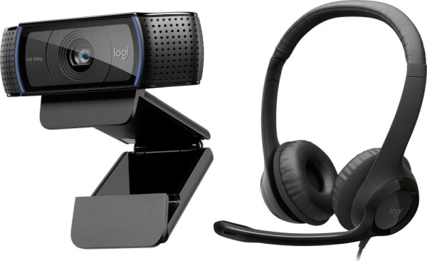Logitech C920 HD Pro (960-001055) + H390 (981-000406)