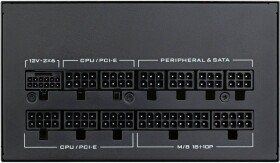 Lian Li SX Series 80 PLUS Prokovinum Zasilacz, w pełni modularny, PCIe 5.1, ATX 3.1 - 1.200 Watt, Čierny