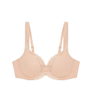 MODERN LACE+COTTON - Podprsenka s kosticami: bavlna a čipka pre maximálne pohodlie Triumph NEUTRAL BEIGE 80D