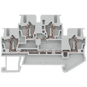 Siemens 8WH20200AF00 dvojitá svorka prípojka s pružinovým protiťahom sivá 50 ks; 8WH20200AF00