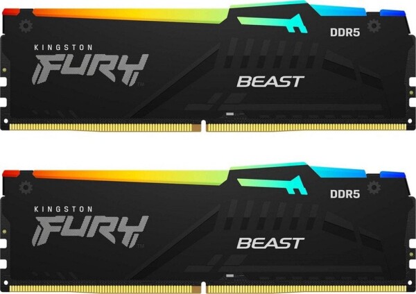 Kingston 32GB 6000MT/s DDR5 CL36 DIMM FURY Beast RGB EXPO Sada (2 vnt.)