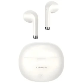 USAMS US-YO17 Rhymbo TWS béžové / Bezdrôtové slúchadlá do uší / Bluetooth 5.3 / 35 mAh + 400 mAh (BHUYO02)