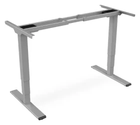 Digitus DA-90435 šedá / Stolný rám / elektricky nastaviteľný / dvojmotorový / výška 62-127 cm / nosnosť 100 kg (DA-90435)
