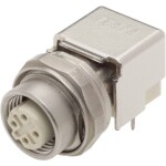 HARTING Han® M12 zabudovateľný zástrčkový konektor pre senzory - aktory, 21033814410, piny: 4, 1 ks; 21033814410