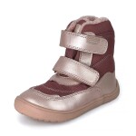 Dievčenské zimné barefoot topánky PRO-tex NUT PINK - 26