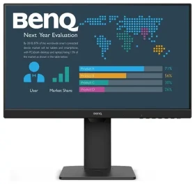 23.8" BenQ LED BL2486TC čierna / 1920x1080 / IPS / 16:9 / 5ms / 1300:1 / 250cd-m2 / HDMI + DP + USB-C / VESA / Pivot (9H.LMMLB.QBE)