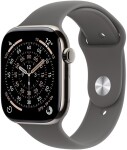 Apple Watch 11 GPS + Cellular 46mm Natural Titanium Sport Band M/L Grafitový (MFCX4MP/A)