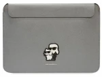 Karl Lagerfeld Saffiano Karl Choupette strieborná / Puzdro na laptop / 16" (KLCS16SAKCPMG)
