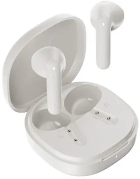 QCY T41 biela / Bezdrôtové slúchadlá s mikrofónom / TWS / Bluetooth 5.4 / IPX4 / dobíjací box (6957141410516)