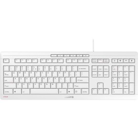 CHERRY Stream USB klávesnica US medzinárodnej, QWERTY sivobiela; JK-8500EU-0